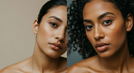 skin difference before and after care