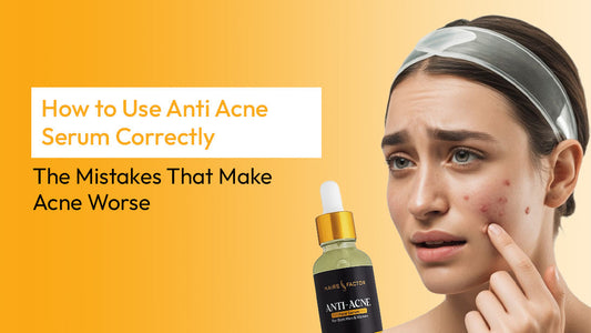 Person applying anti acne serum correctly as part of a skincare routine to reduce breakouts and irritation