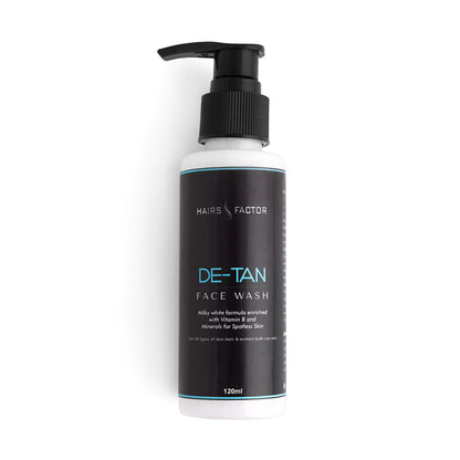 Organic DE-TAN FACE WASH For Dry Skin (120ml)