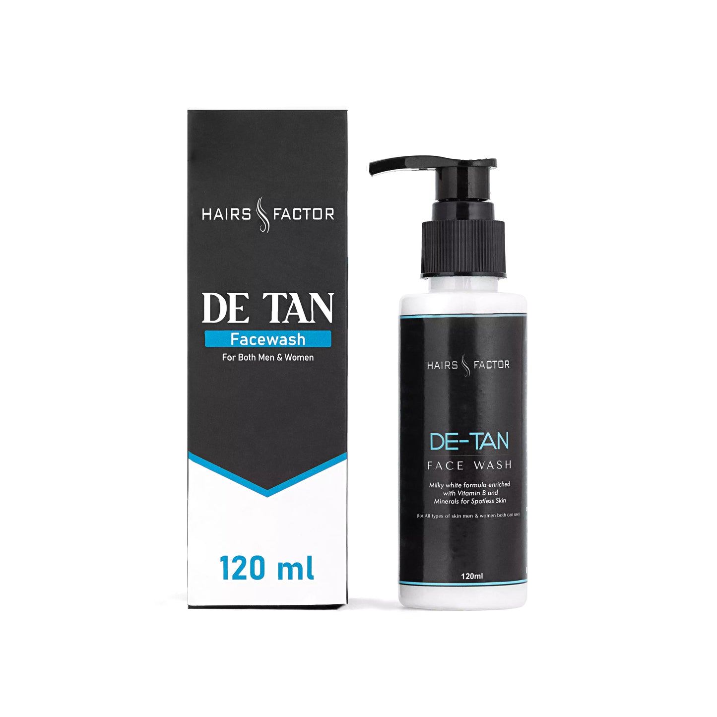 Organic DE-TAN FACE WASH For Dry Skin (120ml)