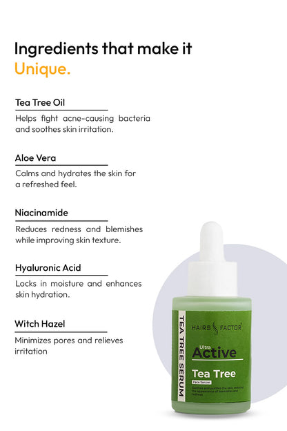 Tea Tree Face Serum for cystal clear skin (30ml)