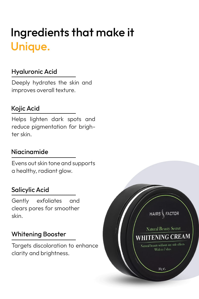 NATURAL NIGHT SKIN WHITENING CREAM (GURANTEED RESULTS)