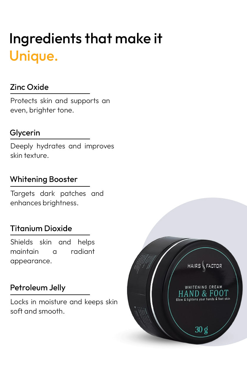 HAND AND FOOT WHITENING CREAM