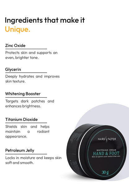 HAND AND FOOT WHITENING CREAM