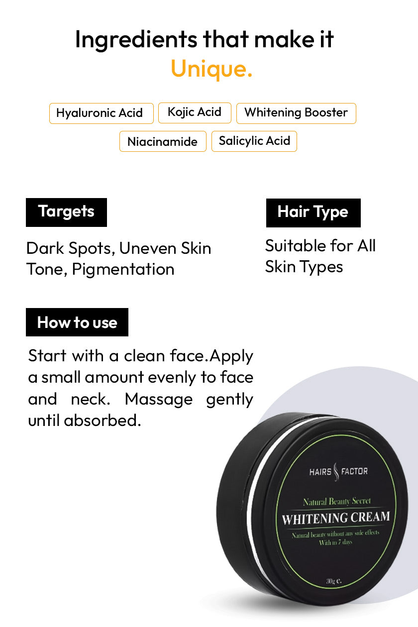 NATURAL NIGHT WHITENING CREAMS BUNDLE (GURANTEED RESULTS)