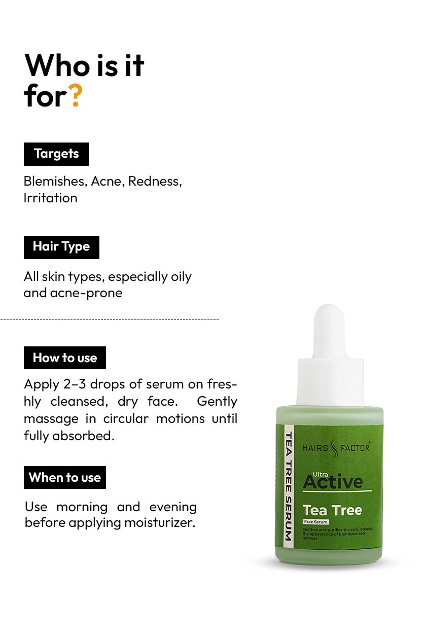 Tea Tree Face Serum for cystal clear skin (30ml)