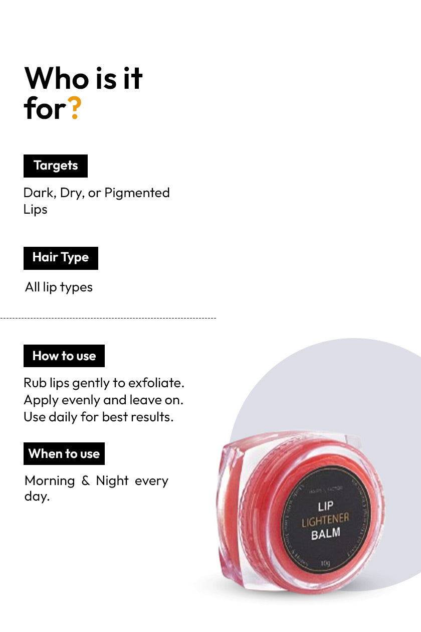 LIP LIGHTNER BALM For Dark and Dry Lips