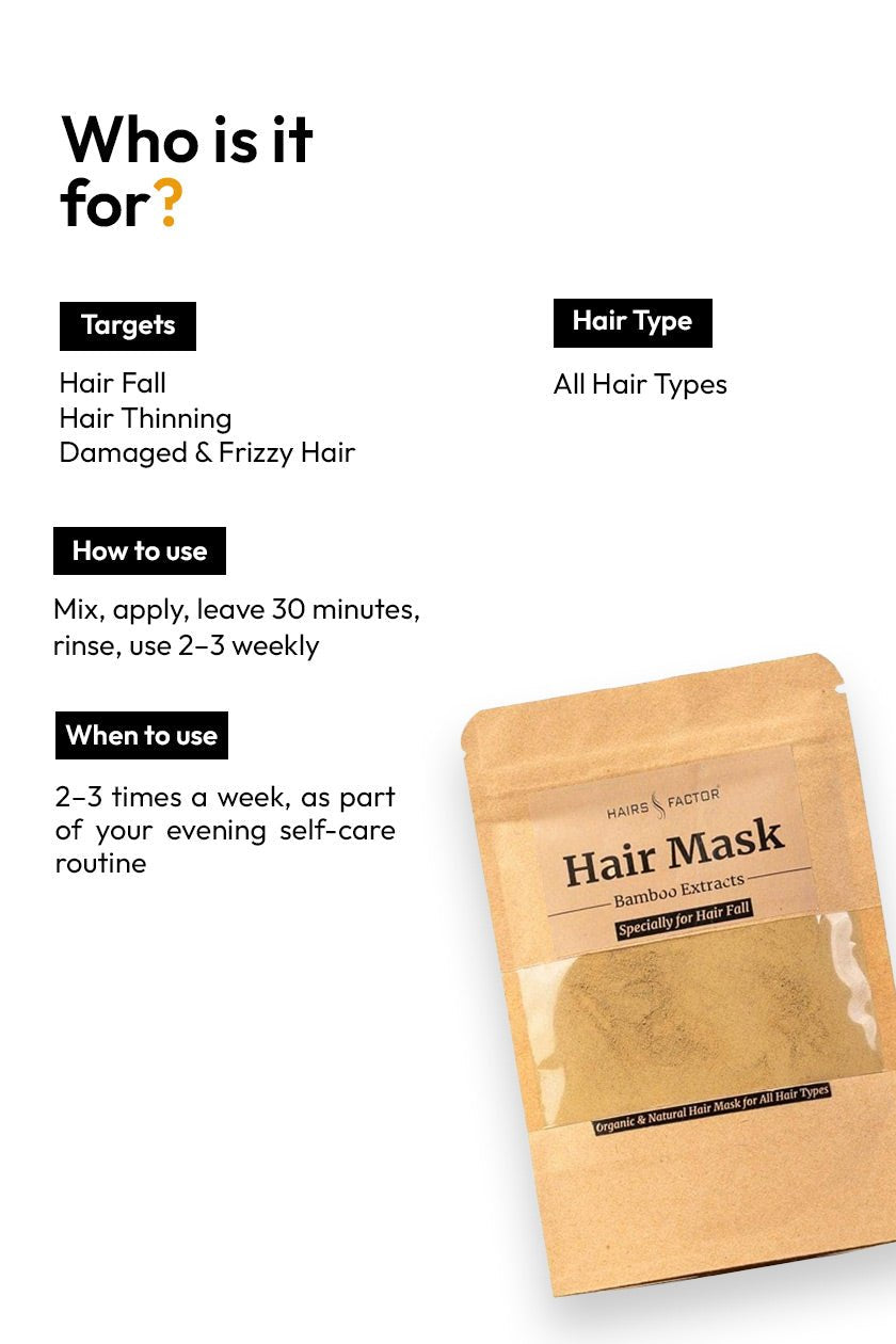 Organic & Natural Hair Mask Powder For HAIR GROWTH