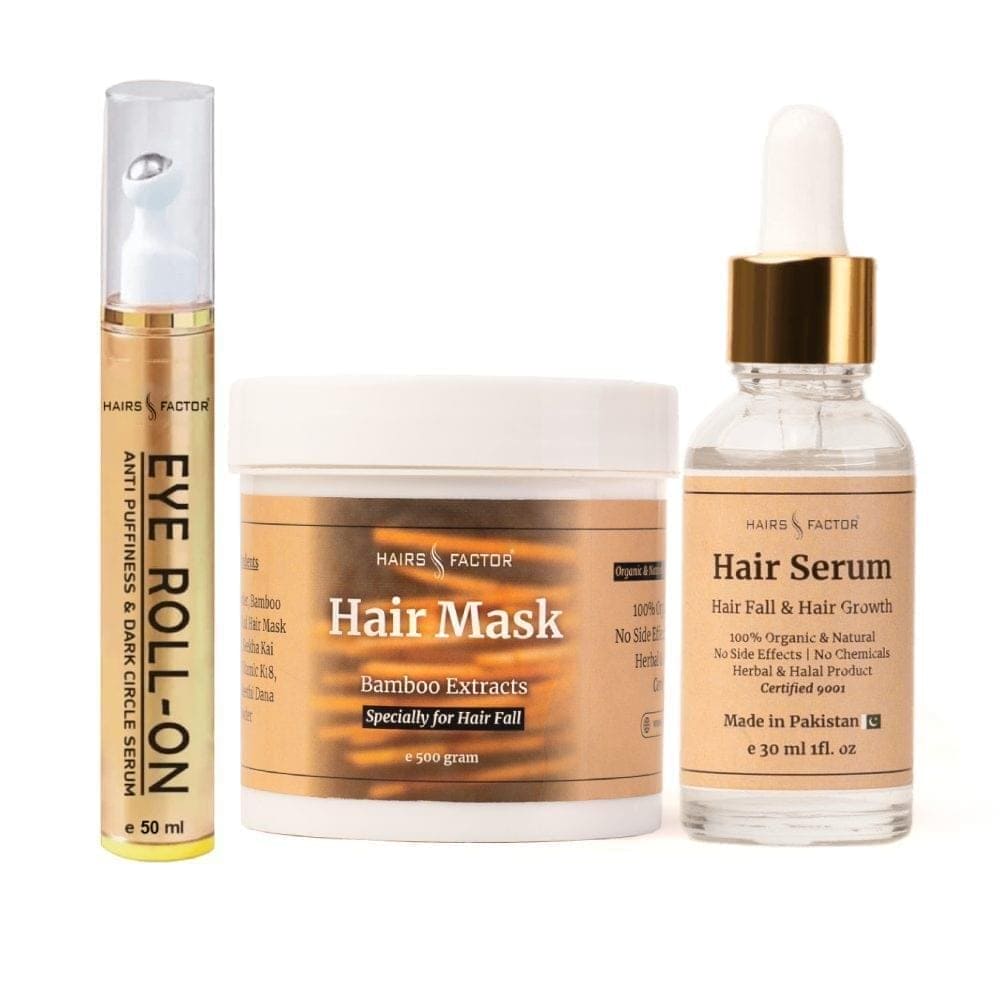 Organic Hair Serum - Hair Mask Jar - Under Eye Dark Circles Serum