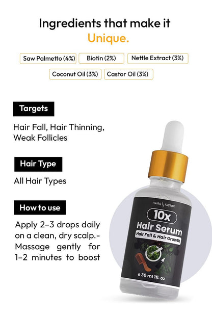 10X DEAL - ULTIMATE HAIRCARE ONE-STOP SOLUTION | HAIRSFACTOR (GURANTEED RESULTS IN 15 -DAYS)