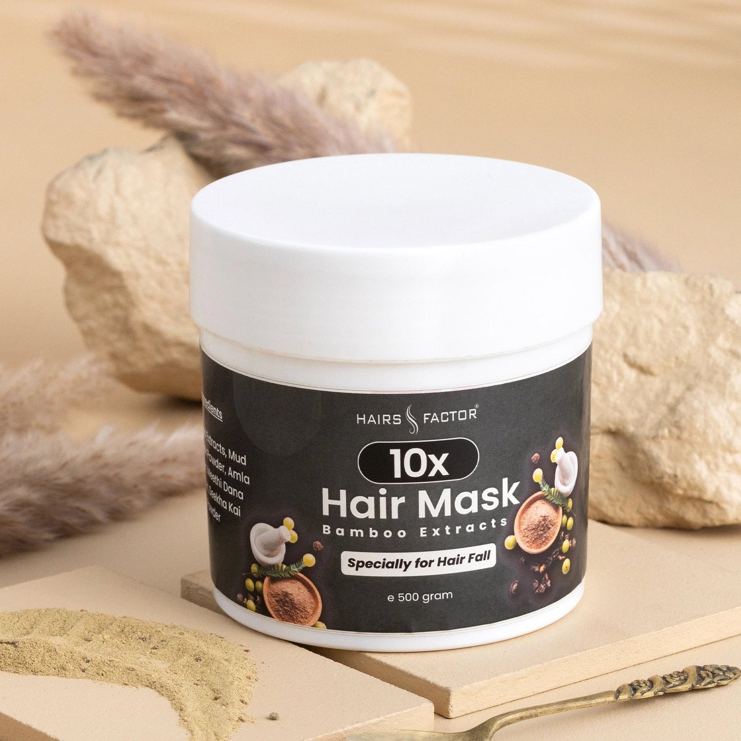 10X HAIR MASK POWDER ORGANIC & CHEMICAL FREE | HAIRSFACTOR