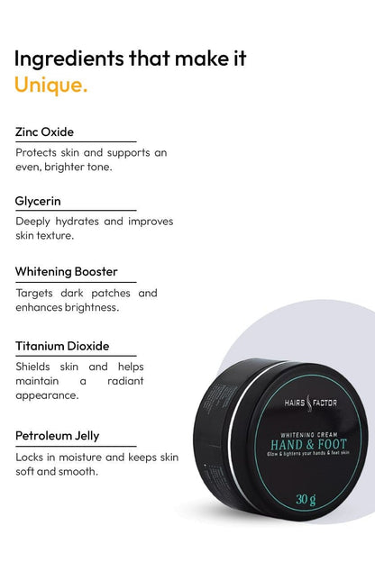 HAND AND FOOT WHITENING CREAM
