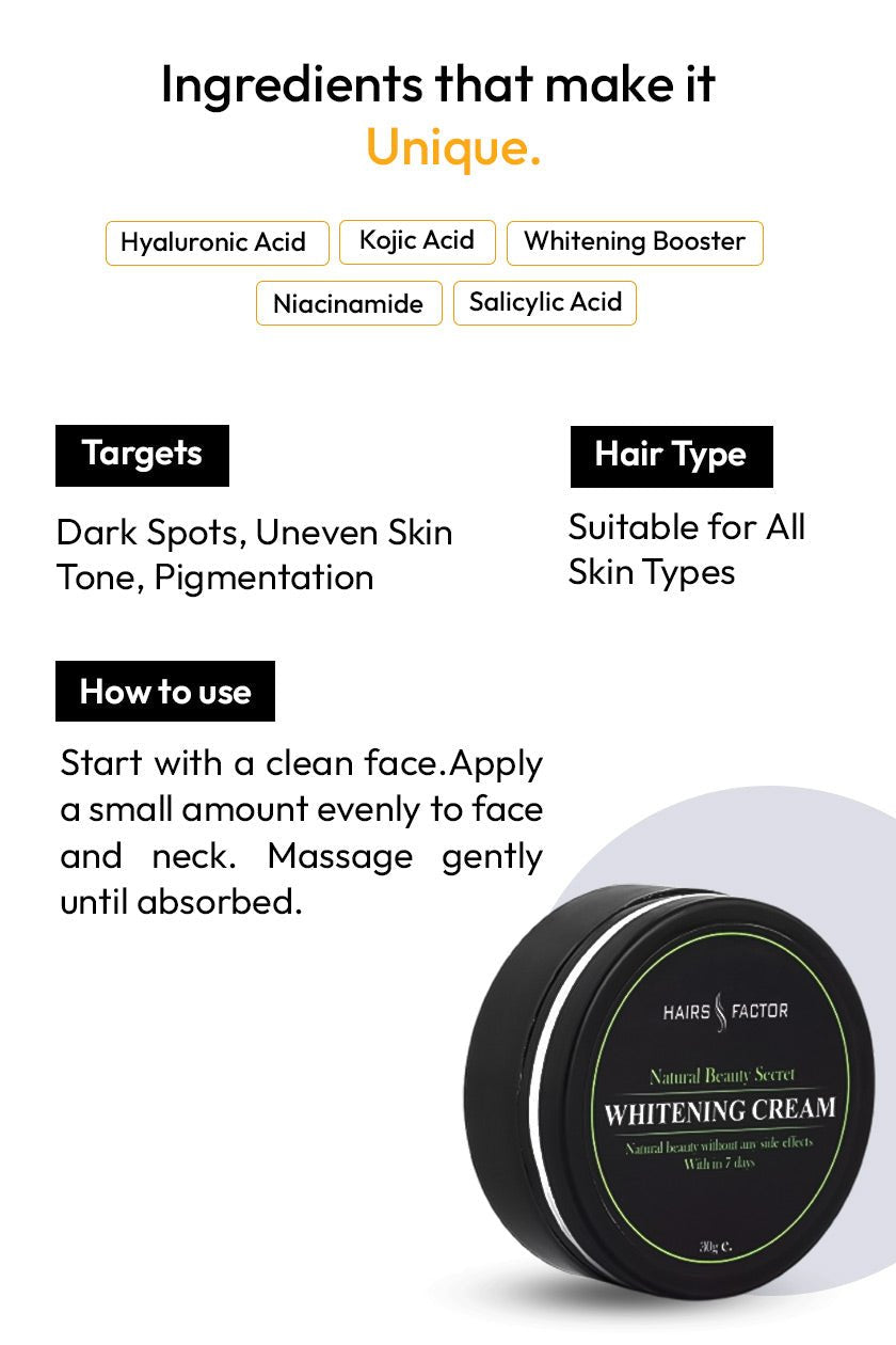 NATURAL NIGHT WHITENING CREAMS BUNDLE (GURANTEED RESULTS)