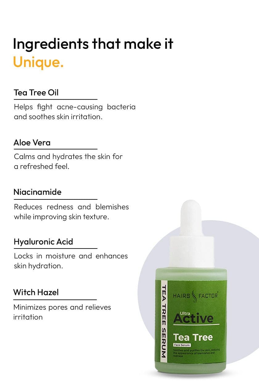 Tea Tree Face Serum for cystal clear skin (30ml)