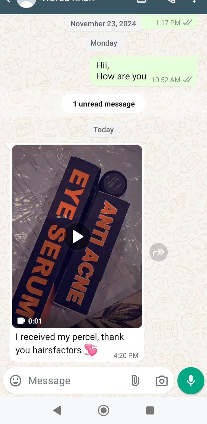 Happy Customer WhatsApp Review